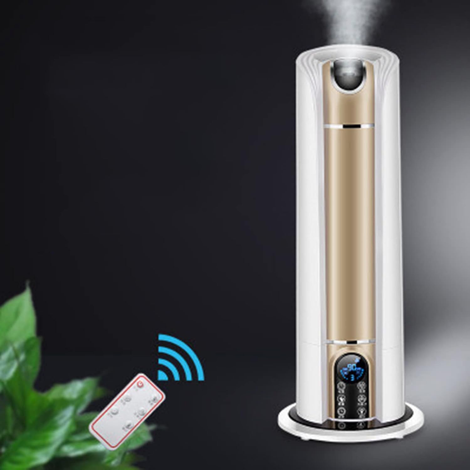 5.5 L Ultra Air Humidifiers for Large Room Quiet Cool Mist Scented Diffusers Remote Control for Small Baby Bedroom House Home (Rose Gold)