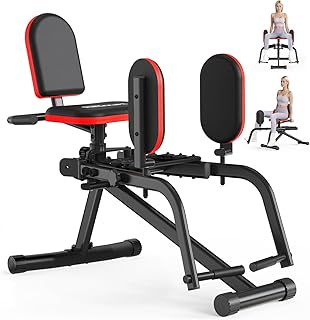 ERGOLIFE Hip Adduction Abduction Machine with 6 Resistances for Home/Office Gym, 2 in 1 Inner Thigh Exercise Equipment Buttocks Lifting Glute Machine for Men or Women