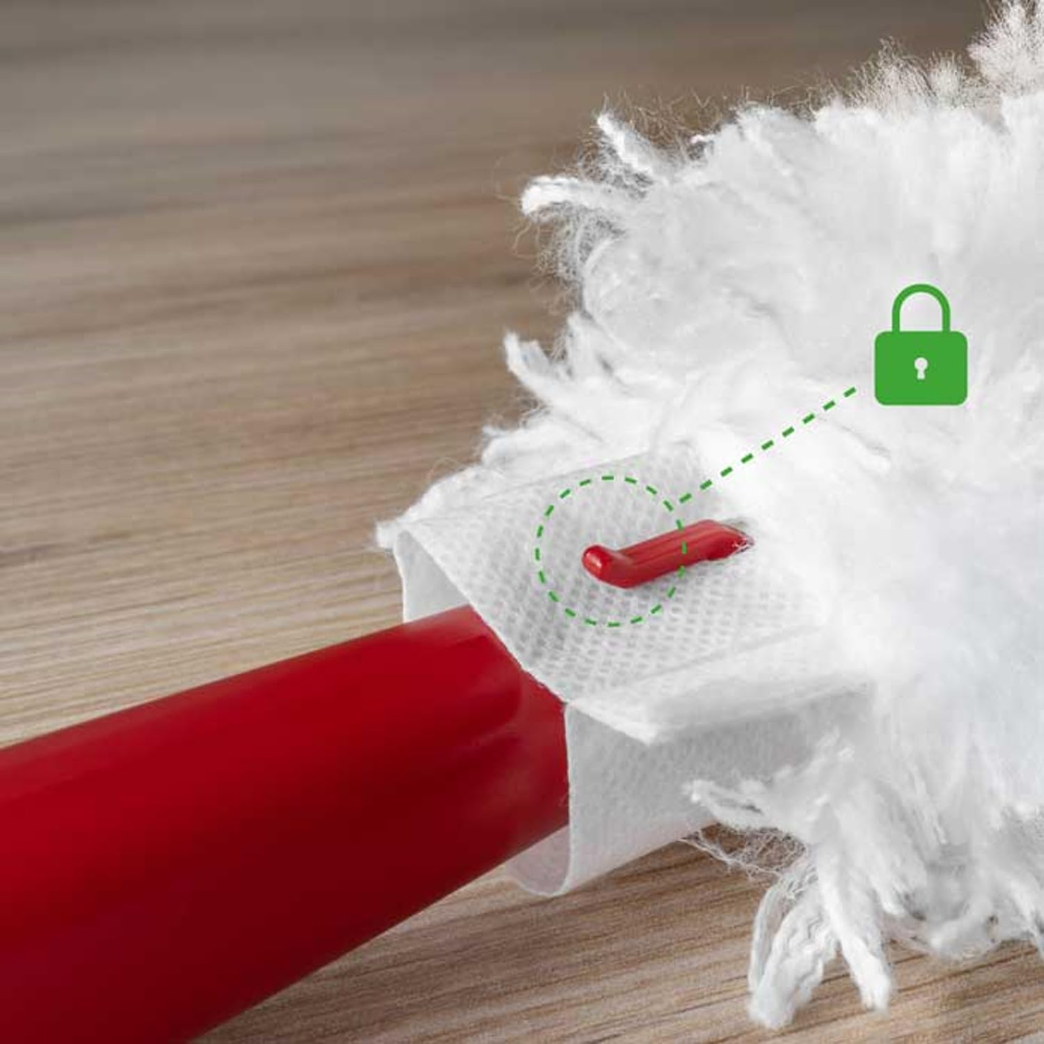 Vileda Flex & Catch wkłady – zestaw 10 wkładów do pędzla, konstrukcja z włókna 360°, technologia blokady kurzu, materiał z recyklingu, biały