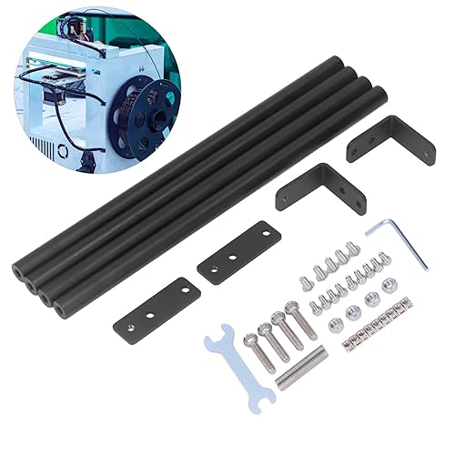 Miniatura 4 de Sistema de Rod de apoyo de la aleación de aluminio, barra de acoplamiento del metal S4 con los accesorios de la impresora del conector 3D