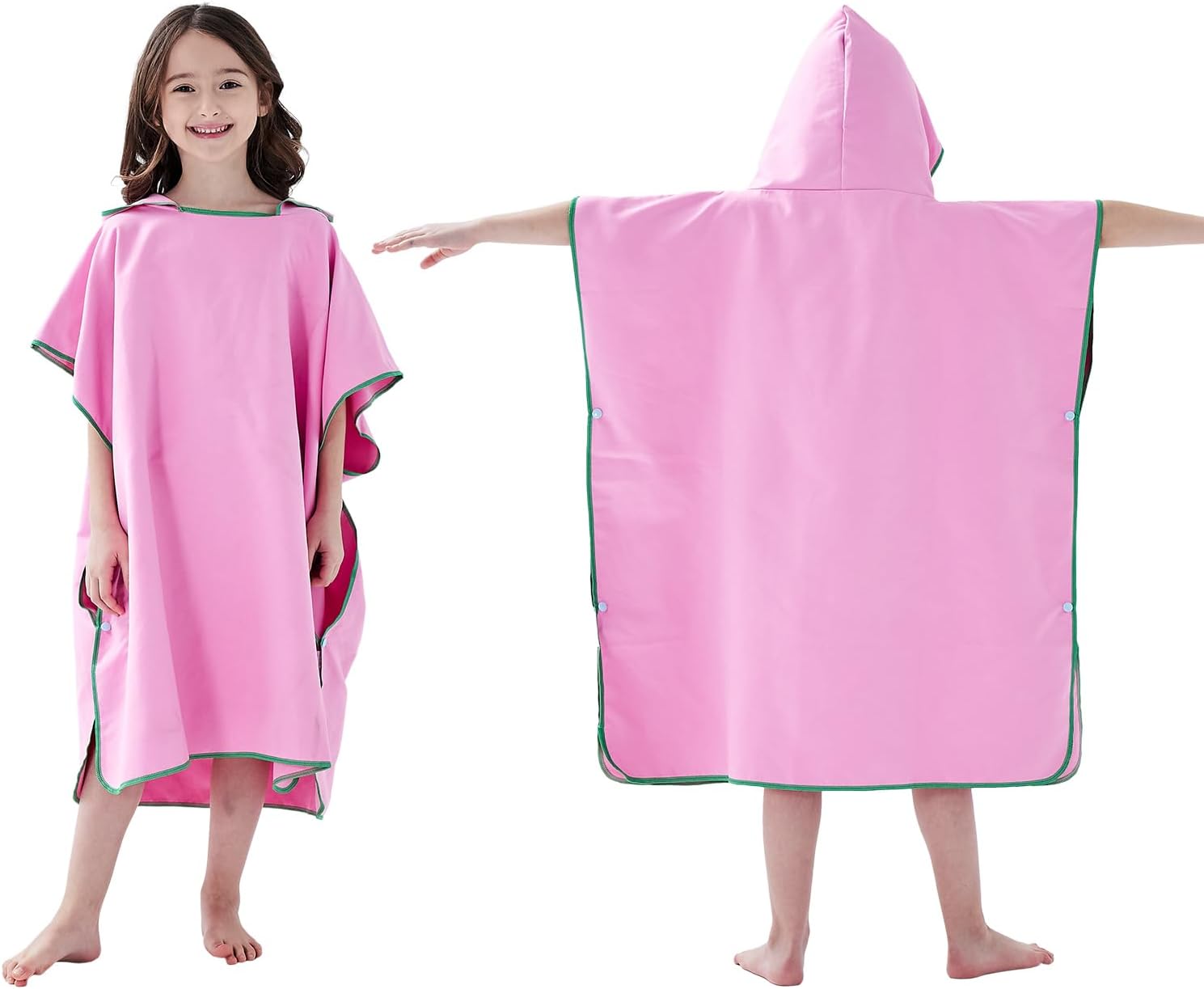 jooeer Hooded Kids Swim Towel Poncho Microfibre Beach Changing Towel