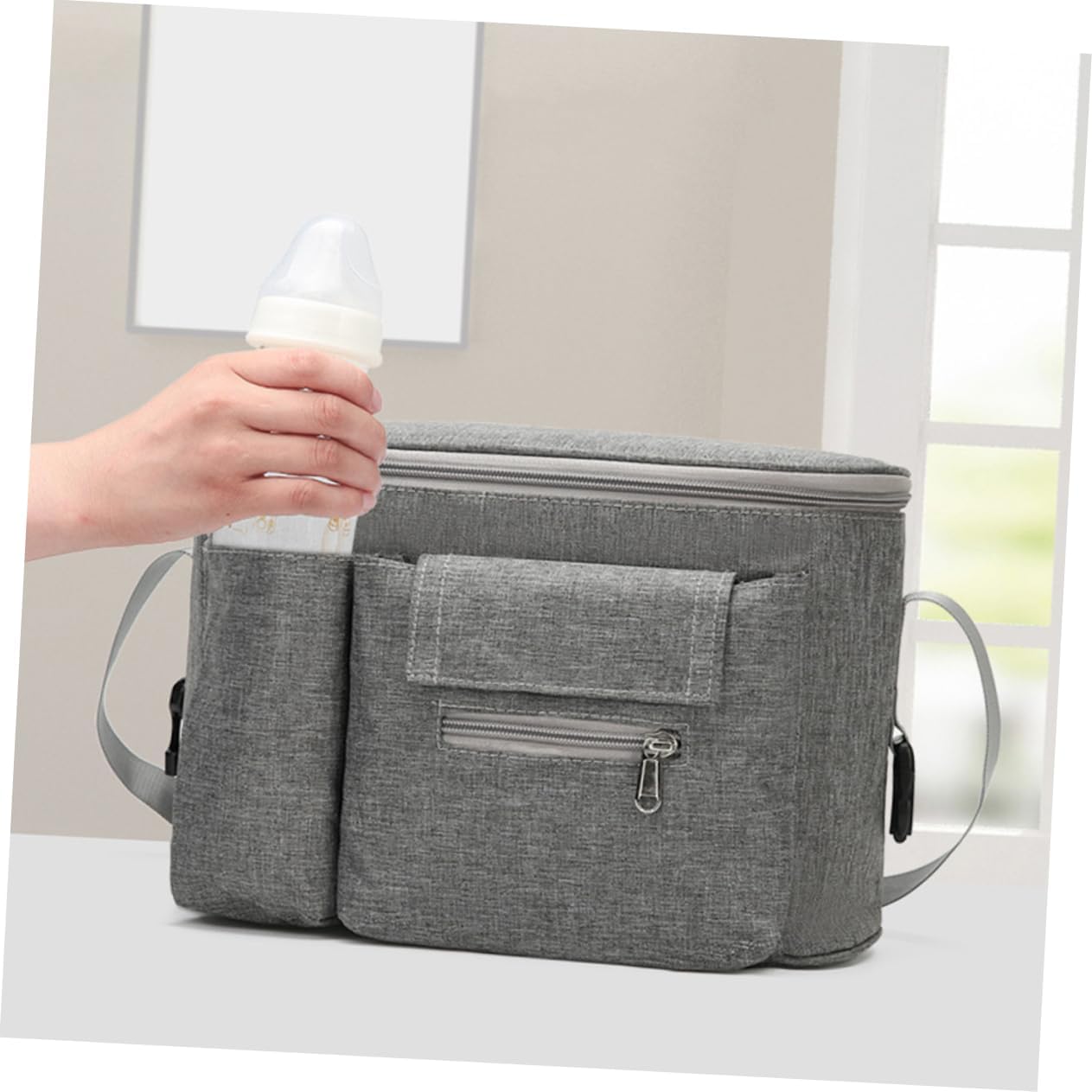 Vaguelly Multi-functional Mummy Bag Stroller Diaper Bag for Moms Versatile Supply Pouch for Travel and Everyday Use