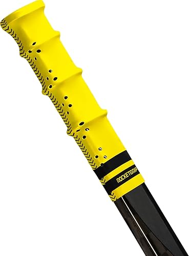 ROCKETGRIP Hockey Stick Replacement Grip  Hockey Stick Tape Alternative for Ice Hockey  Long-Lasting, Easy to Install, for Adults & Kids