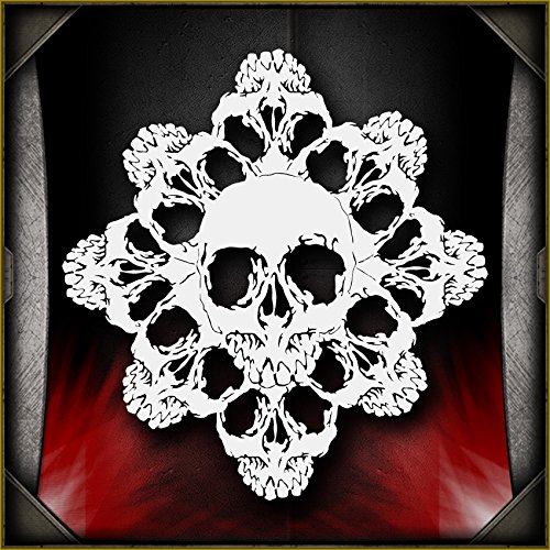 Skull Background 30 AirSick Airbrush Stencil Template