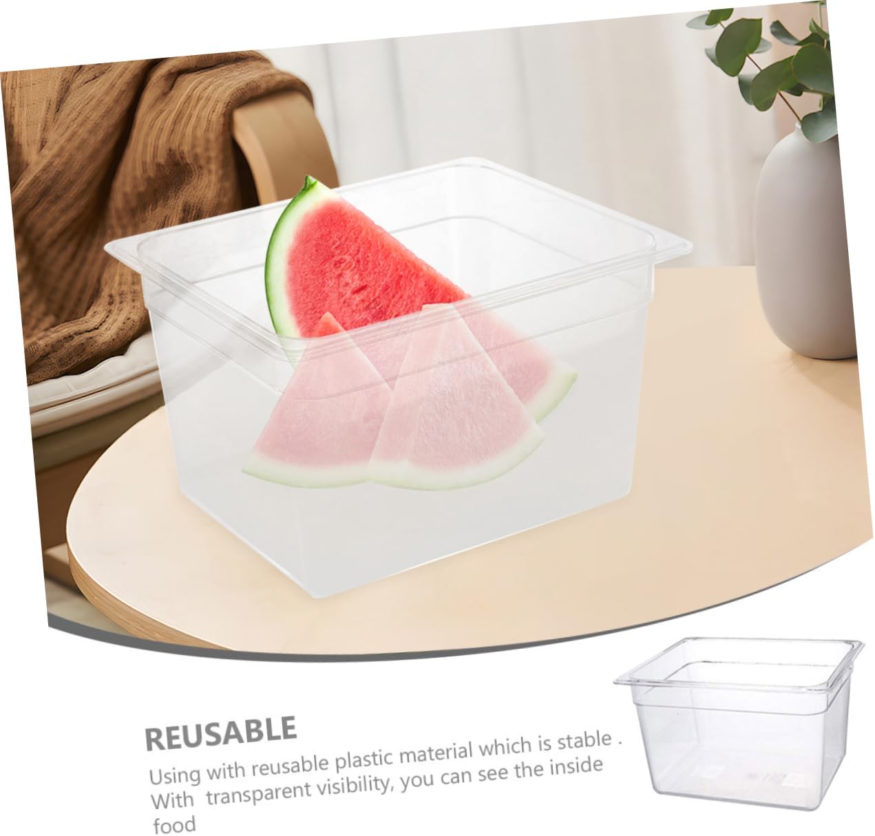 Slow Cooking Container Leakproof Slow Cooker Insert Compatible Vegetable Storage Box for Kitchen