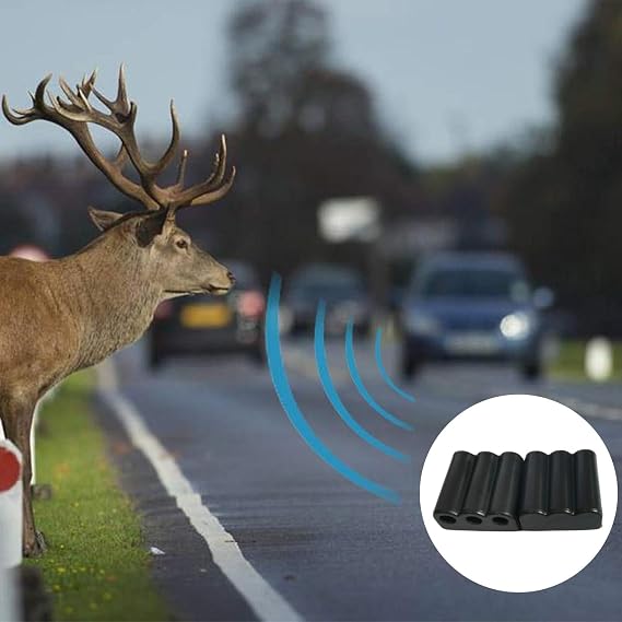 Deer Whistles for Vehicles – 2.8x2.1x1.6cm ABS Acrylic, Single Horn Whistle, Ultrasonic Alert System | Perfect For Automotive Safety, Wildlife Collision Prevention, Car Truck Motorcycle Protection