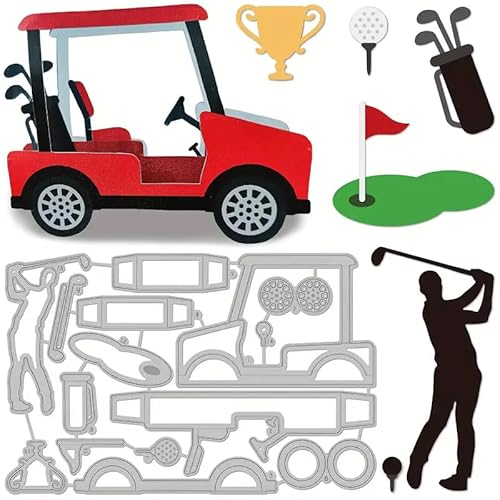 Golf Sports Metal Die Cuts,Merry Christmas Squqre Frame Cutting Dies