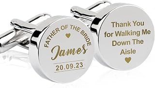 Cufflinks for Men Personalised Cufflinks Engraved for Weddin