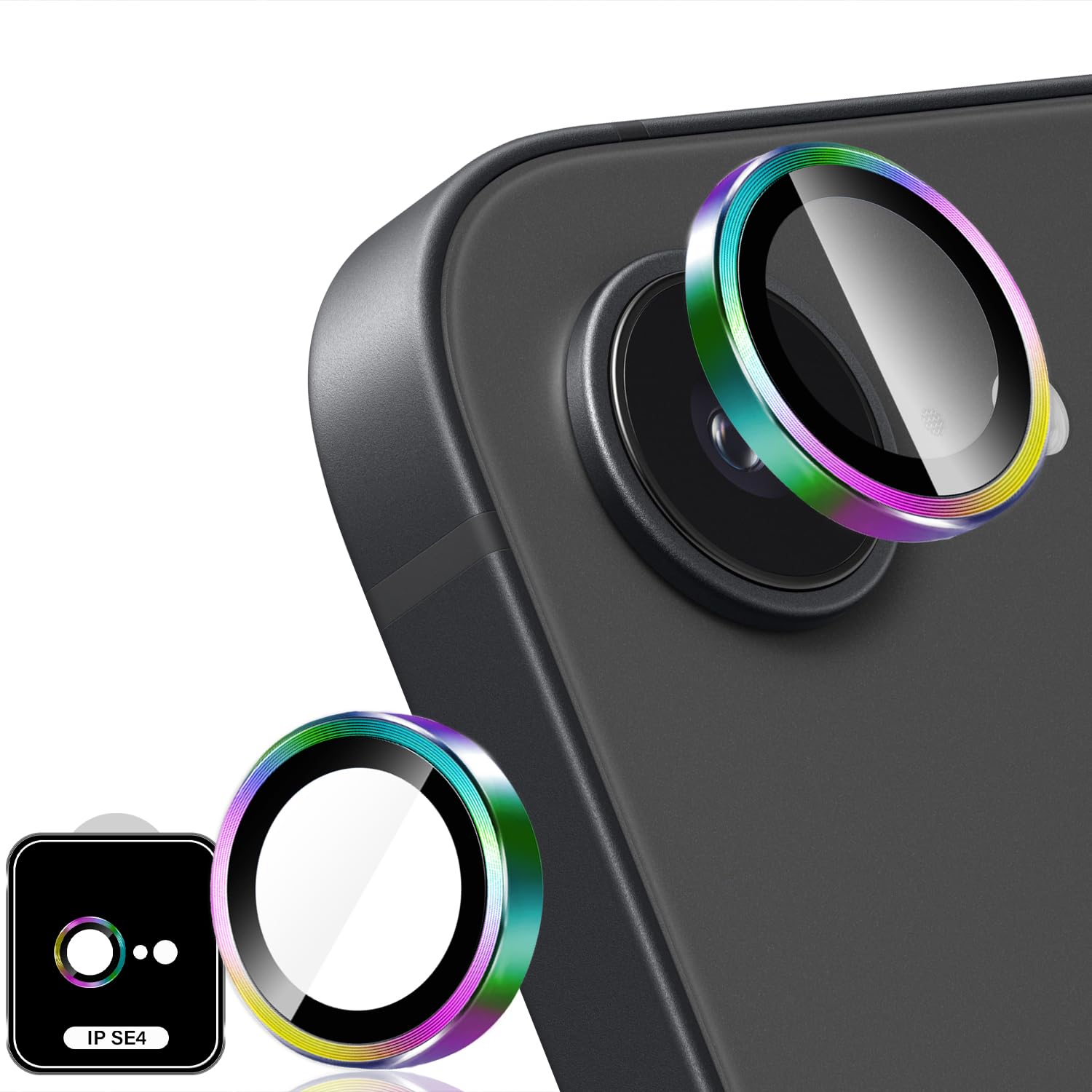 2 Kamera-Schutzfolien Für IPhone 16 Pro & Pro Max – 9H Gehärtetes Glas, Schwarz
