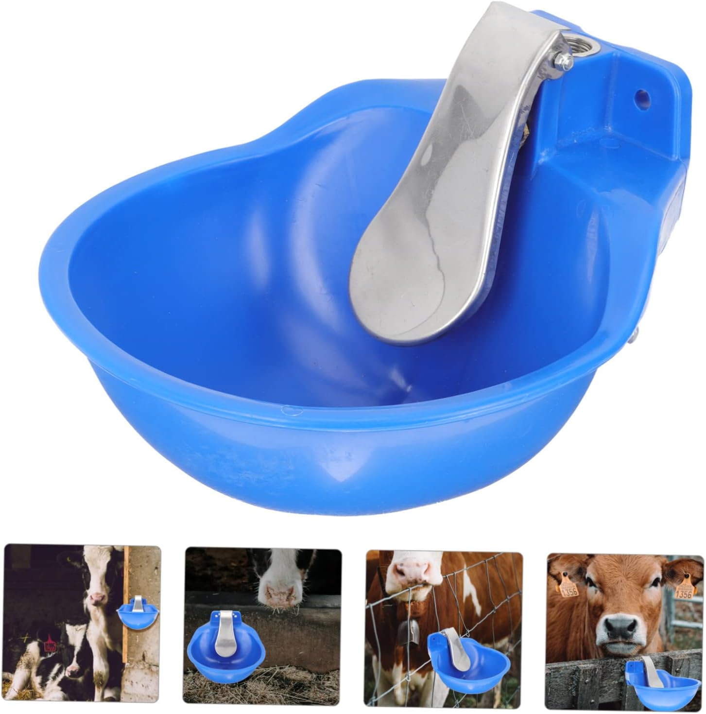 POPETPOP Automatic Waterer Bowl for Sheep Cow Large Water Bowl Livestock Drinking Fountain Cast Iron Easy to Clean
