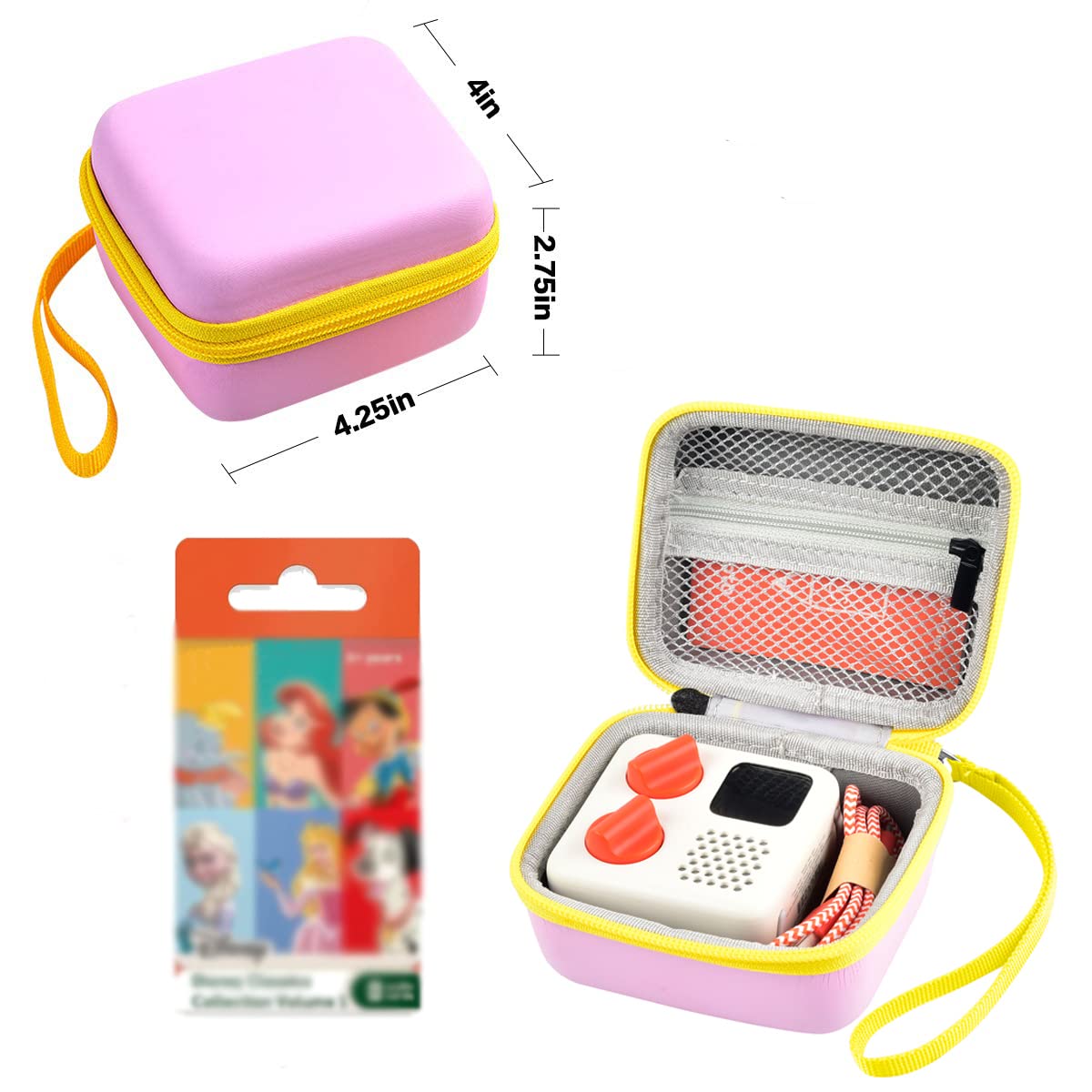 Case Compatible with Yoto Mini Kids Audio & Music Player. Storage Holder Carrying Organizer Bag for Childrens Speaker Plays Audiobook Cards, Radio. Travel Hard Bag for Charging Cables (Box Only)