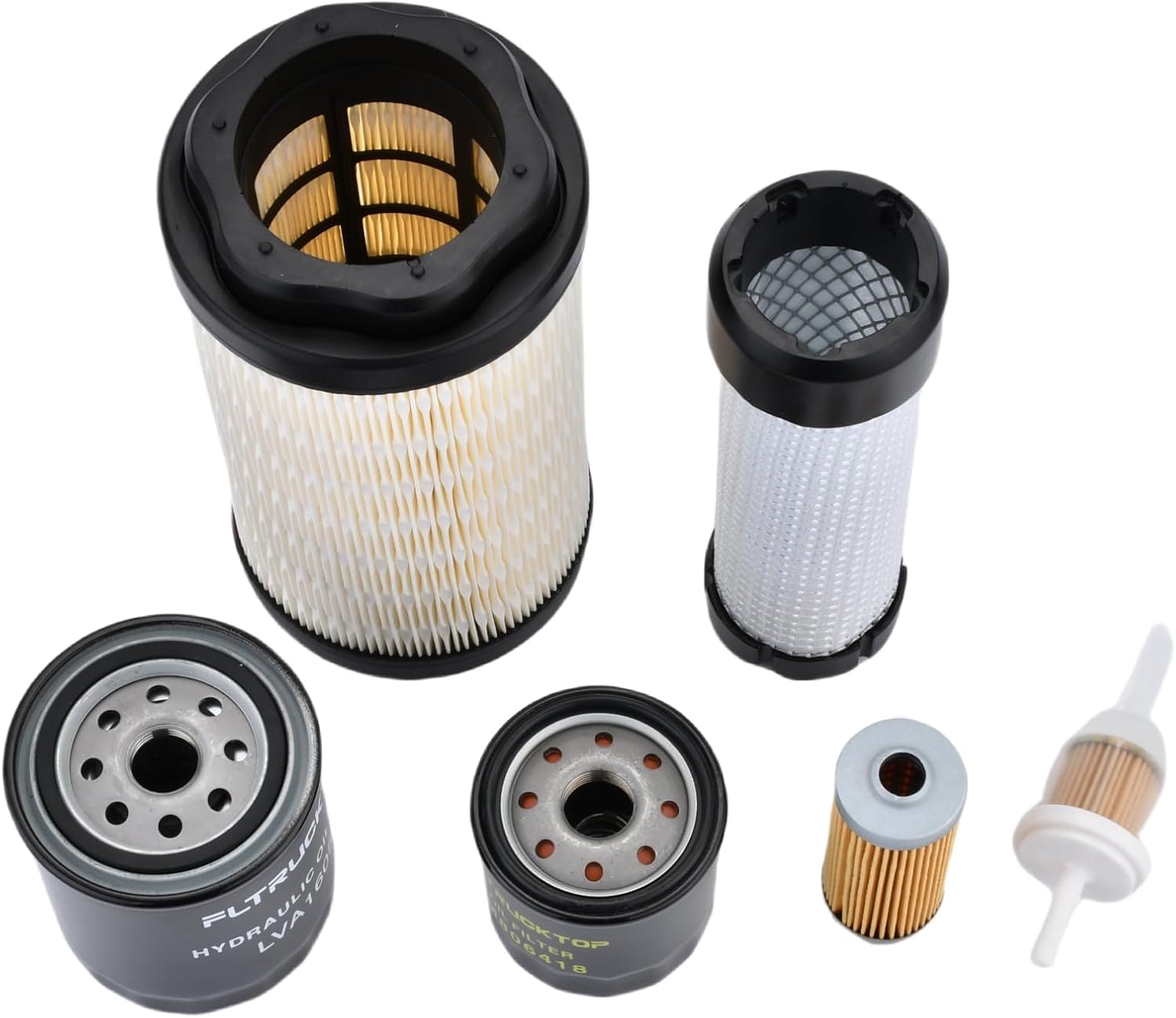 Maintenance Filter Kit Compatible with John Deere 1025R 1023E 1026R 2025R 2026R Replace LVU34503 LVU34504 AM116304 LVA16054 M806418 MIU804763