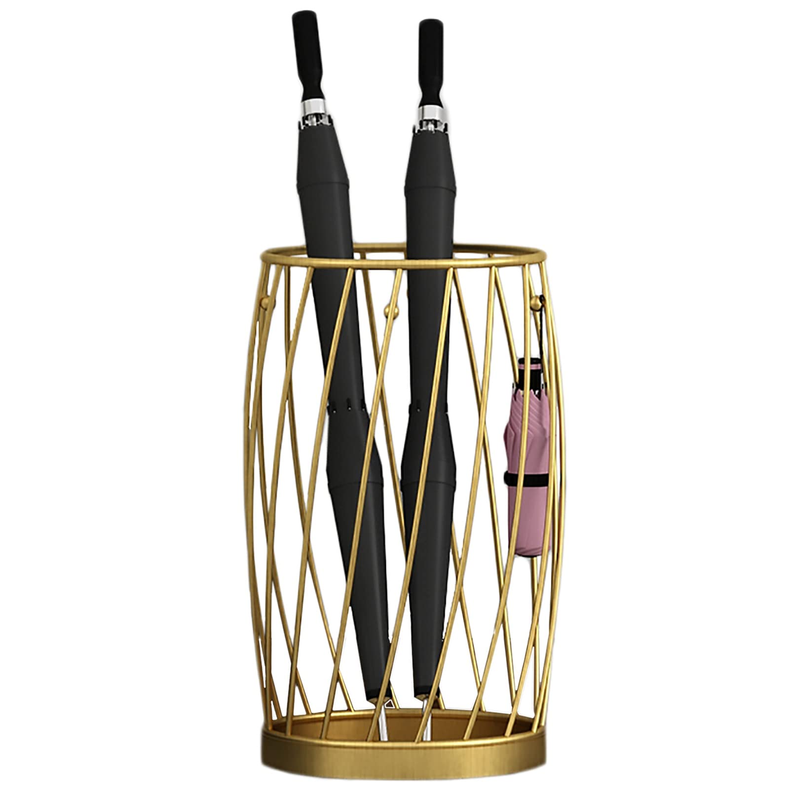 GHHVFEC Umbrella Stand Rack with Bottom Water Tray, Freestanding Umbrella Holder for Entryway Hallway Home Office