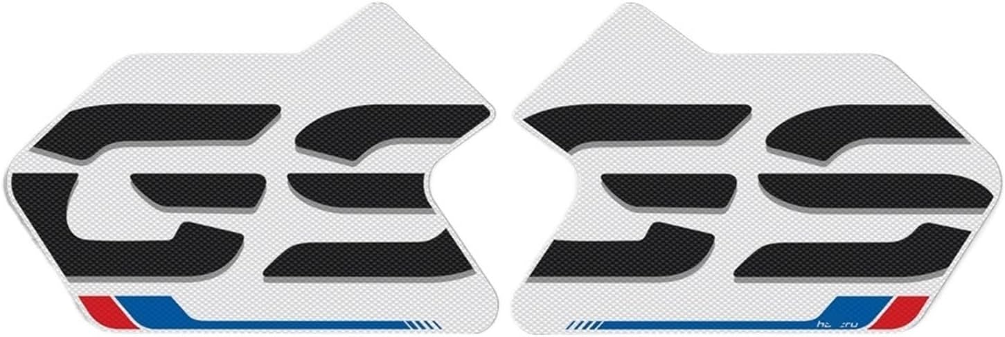 Compatible With BMW Motorrad R1200GS 2014-2018 / R1250GS ADV 2019-2022 Motorcycle Accessorie Side Tank Pad Protection Knee Grip Traction(WHITE)