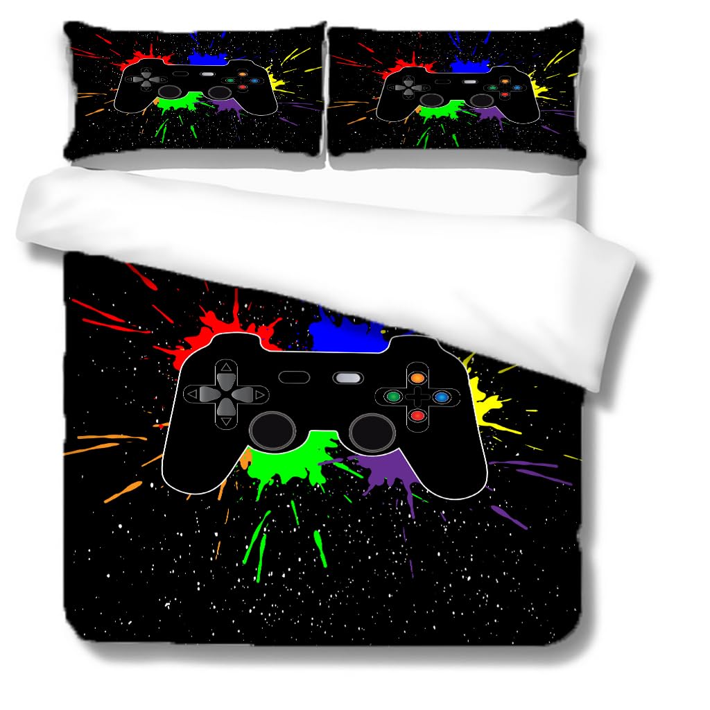 goodbath King Size Duvet Cover Set, Game Gaming Bedding Set with 2 Pillowcases, Gift for Man Women โ image 1