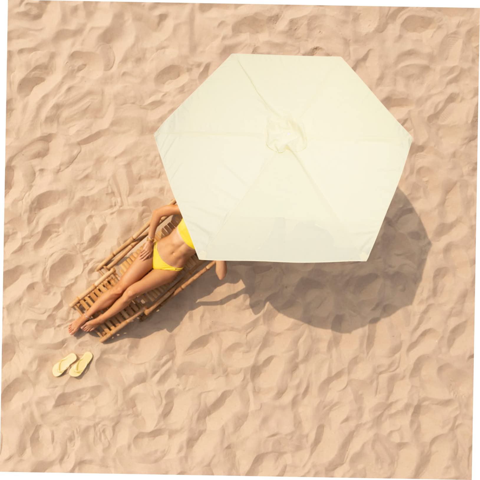 Balacoo Umbrella Simple Cloth Parasol Cloth Canopy Replacement for Umbrella Garden Patio Canopy