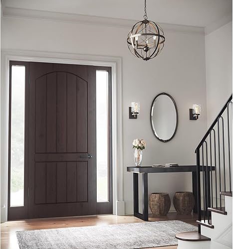 Miniatura 3 de Progress Lighting P300045-020 Calhoun Collection - Lámpara de tocador de baño de cristal transparente, 1 luz, bronce antiguo