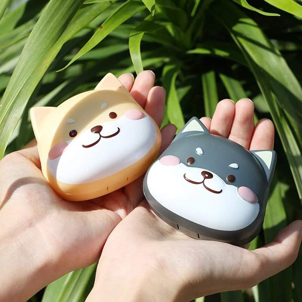 2 Pack Cute Contact Lens Cases, Shiba Inu Contact Lens Soak Storage Box - Image 3