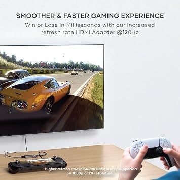 Satechi USB C to HDMI 2.1 Adapter, 8K @ 60Hz, 4K @ 120Hz, USB C to HDMI, HDR, Compatible with Thunderbolt 3/4, MacBook Air/Pro/Neo, iPad Air/Pro, iPhone 17 and More