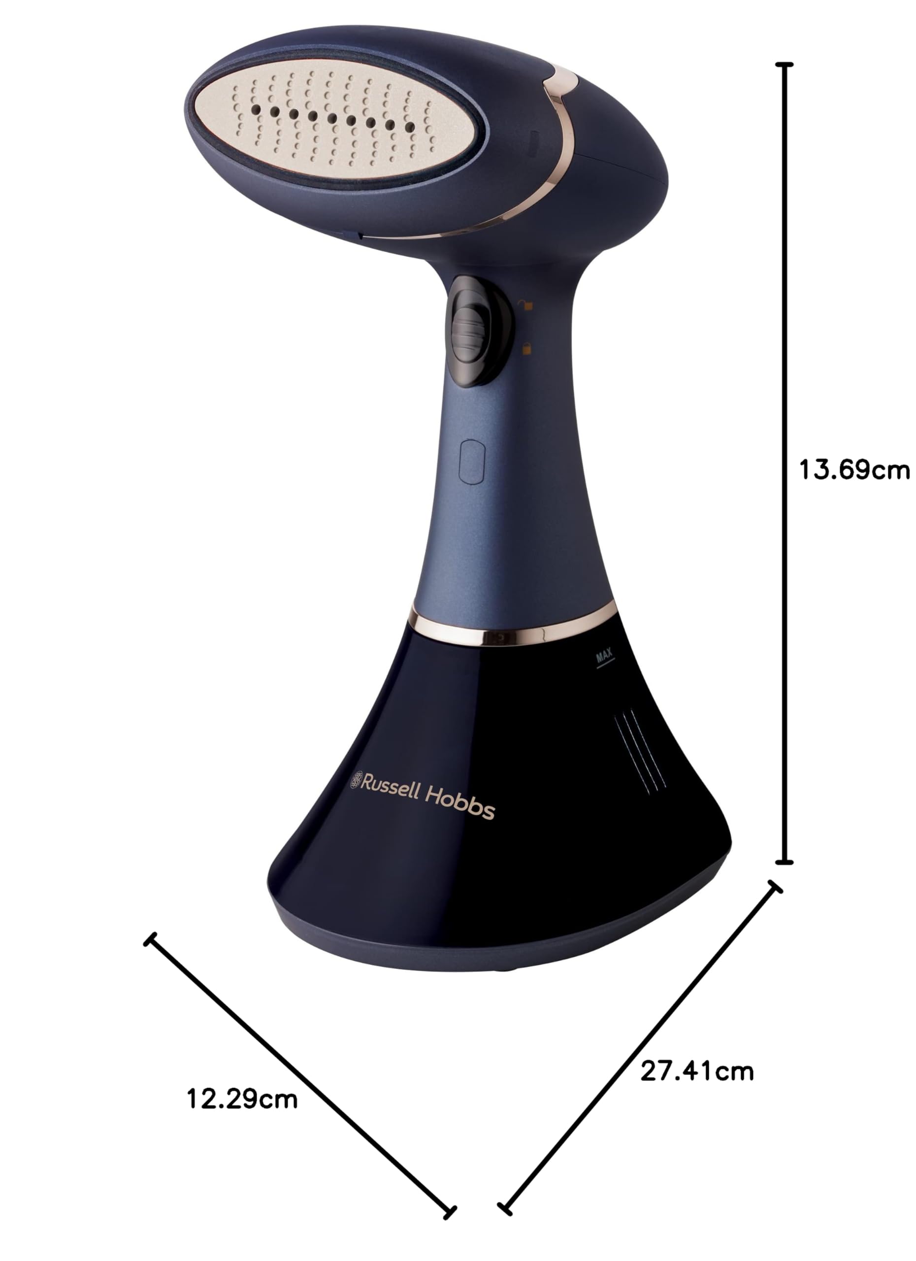 Russell Hobbs Dampfglätter (3 Aufsätze: Kleidung, Vorhänge, Polstermöbel und Dufteinsatz) Bügeleisen Multi Steam Genie Pro Aroma (1800W, 32g/min Dampf, schnellaufheizend) Reisebügeleisen 28041-56