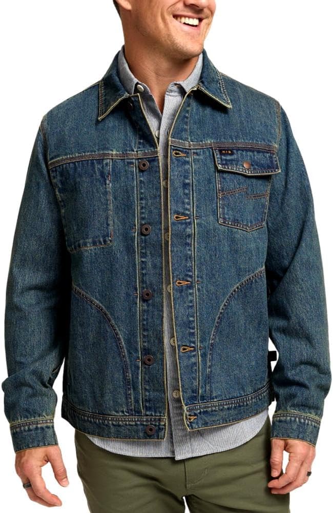 Petty Mid Wash Denim Depot Jacket by HOWLER BROTHERS - Image 2