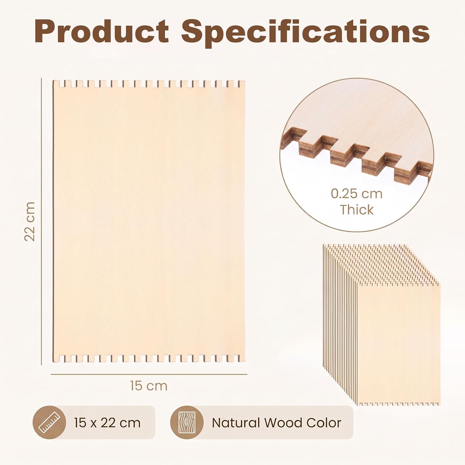 40pcs Wooden Weaving Loom Set for Adults Beginners, 6x9" Natural Craft Tool