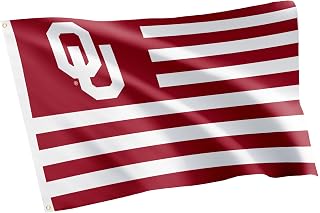 Desert Cactus University of Oklahoma Indoor and Outdoor 100% Polyester University Flag Banner, 3x5 Feet Sooners (Nation)