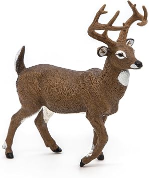 PAPO - White-Tailed Deer - Realistic Figurine - for Ages 3+ Wild Animal Kingdom Collection - Hand Painted - Highly Detailed - Durable and Educational - Gift Idea - Collectable - white-tailed deer