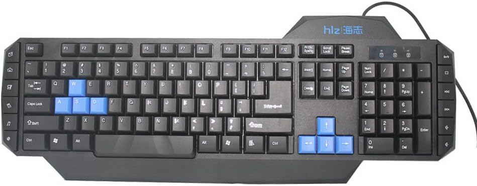 Mechanical Computer Gaming Keyboard with Tactile High-Speed Keys - PS/2