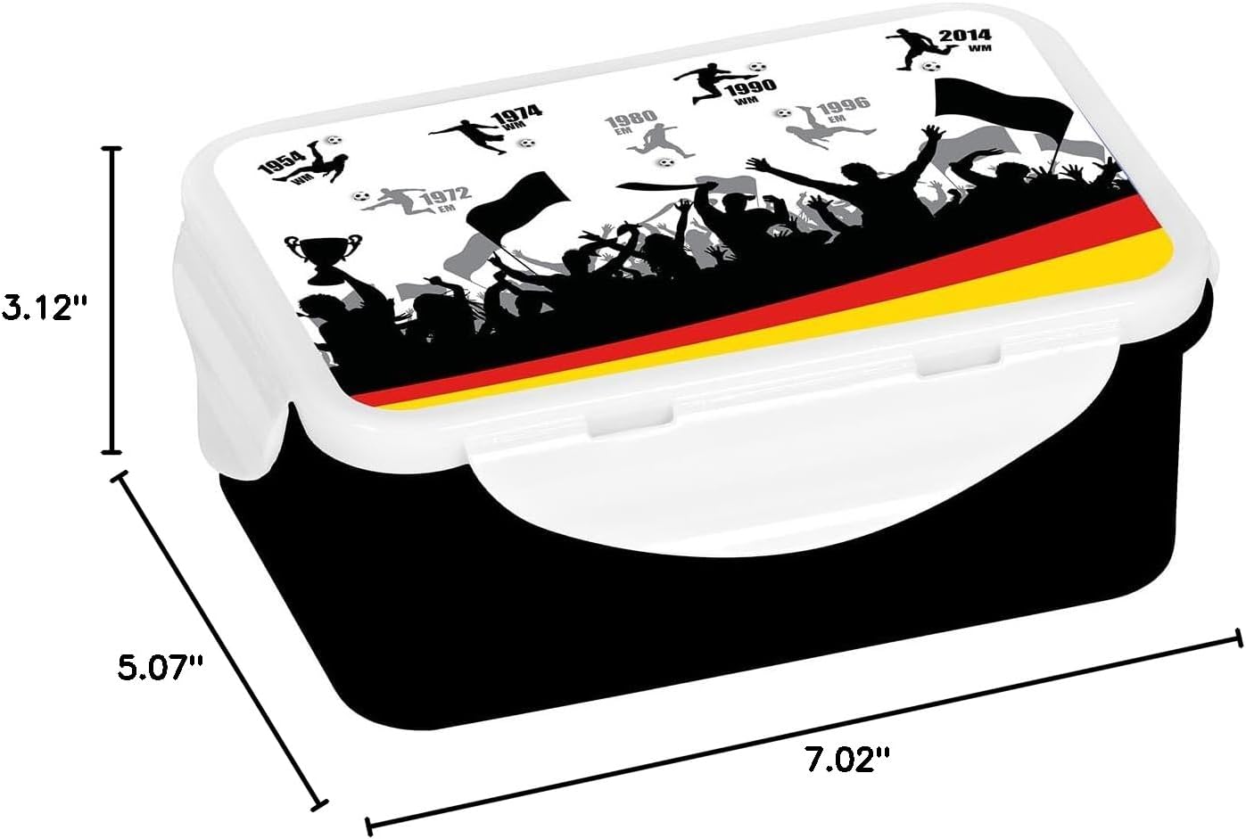 infinite by GEDA LABELS (INFKH) Lunch Box Large Football Title