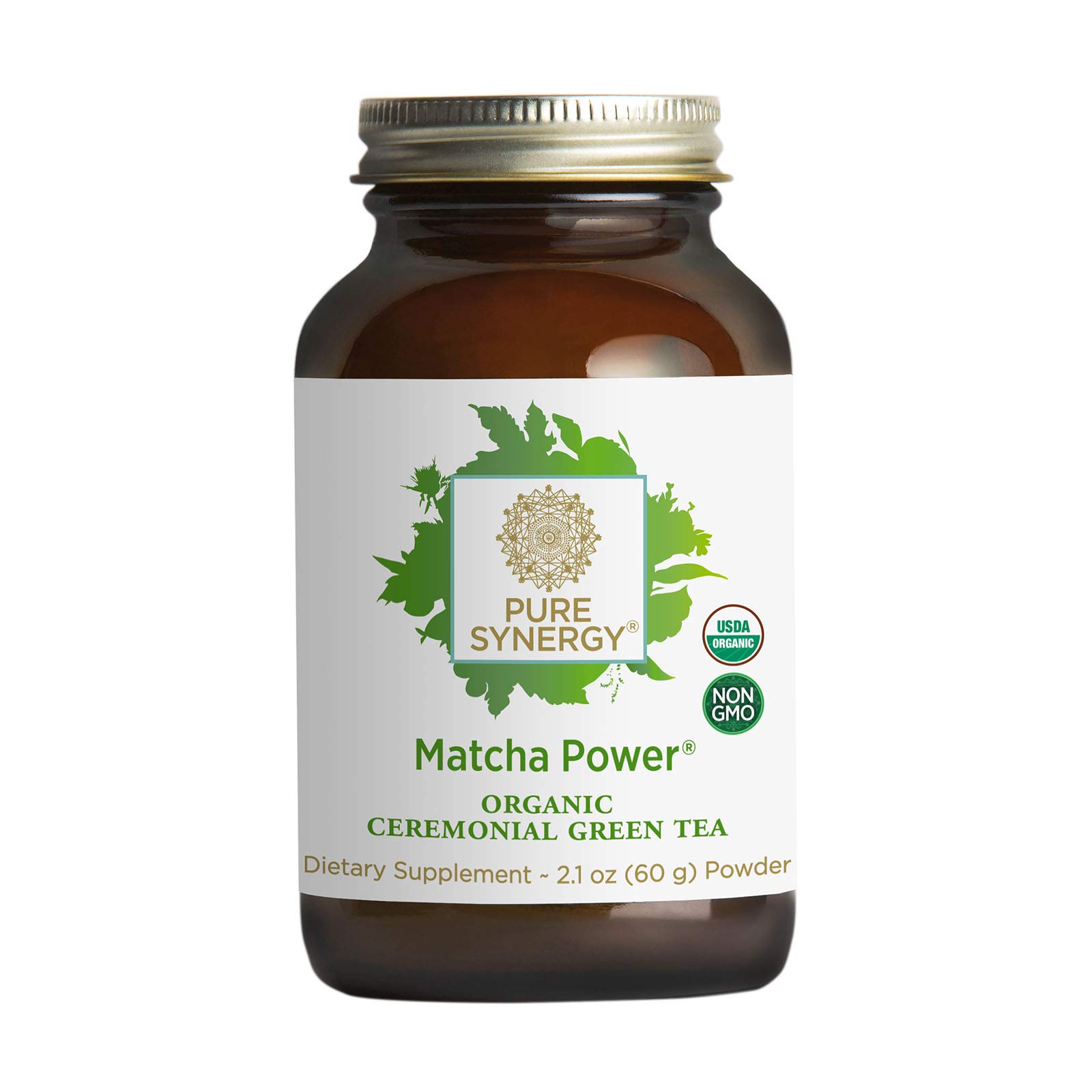 Amazon.com: Pure Synergy Matcha Power | 2.1 oz Powder | USDA Organic |  Non-GMO | Vegan | Ceremonial-Grade | Japanese : Grocery & Gourmet Food