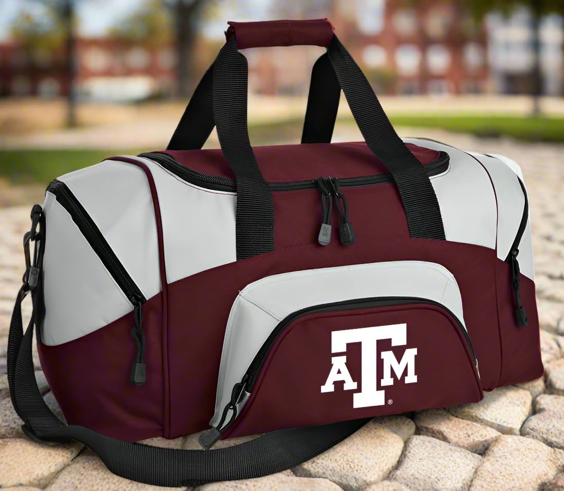 SMALL Texas A&M Aggies Gym Bag Deluxe Texas A&M Travel Bag