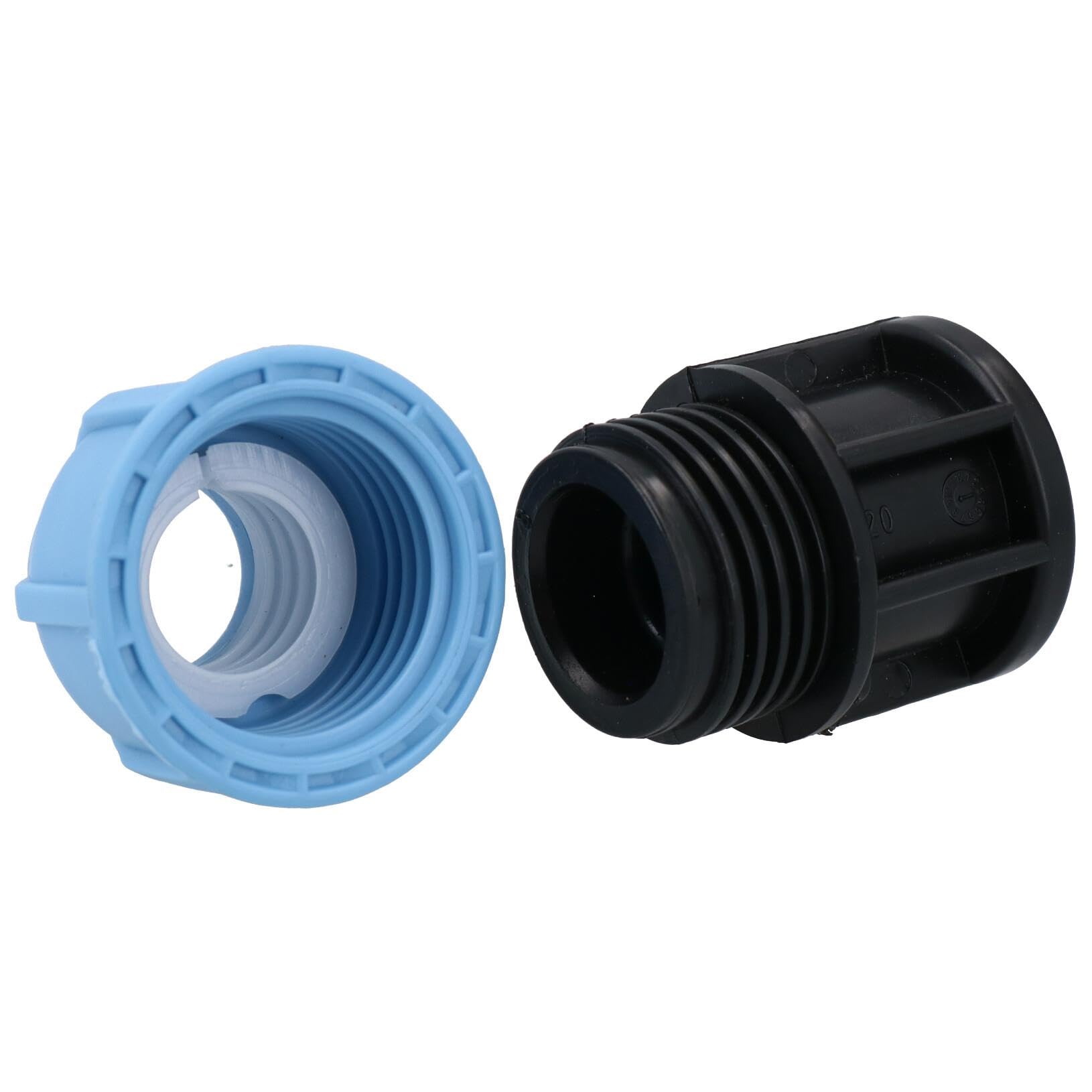 Tapón de tubo de agua MDPE de 20 mm, 5 unidades