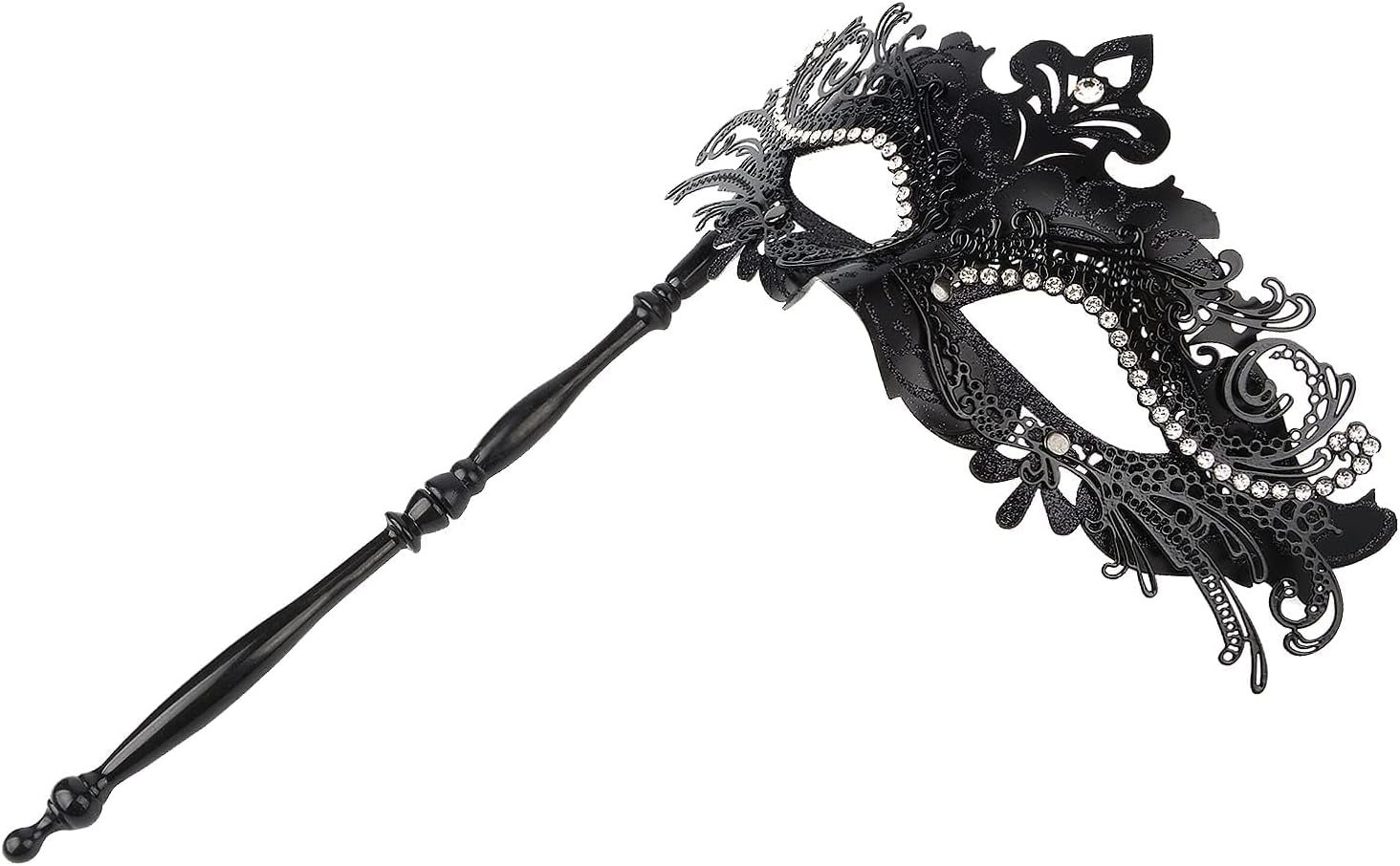 Hoshin Masquerade Mask with Stick, Mardi Gras Deecorations Venetian Masks for Womens - Image 3