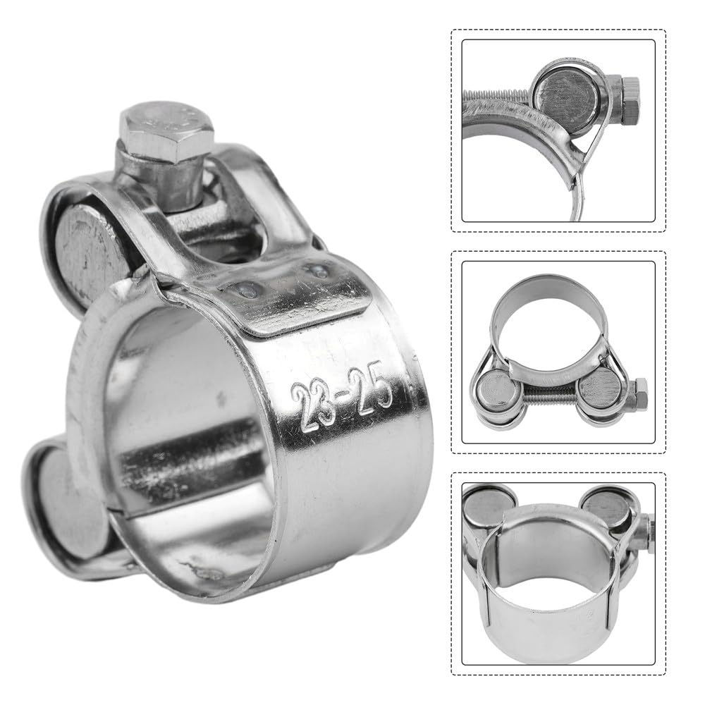 Collier de serrage en acier inoxydable 17–43 mm – Boulon en T – Quincaillerie 17–19 mm, 20–22 mm, 23–25 mm, 26–28 mm, 29–31 mm, 32–35 mm, 23,25 mm