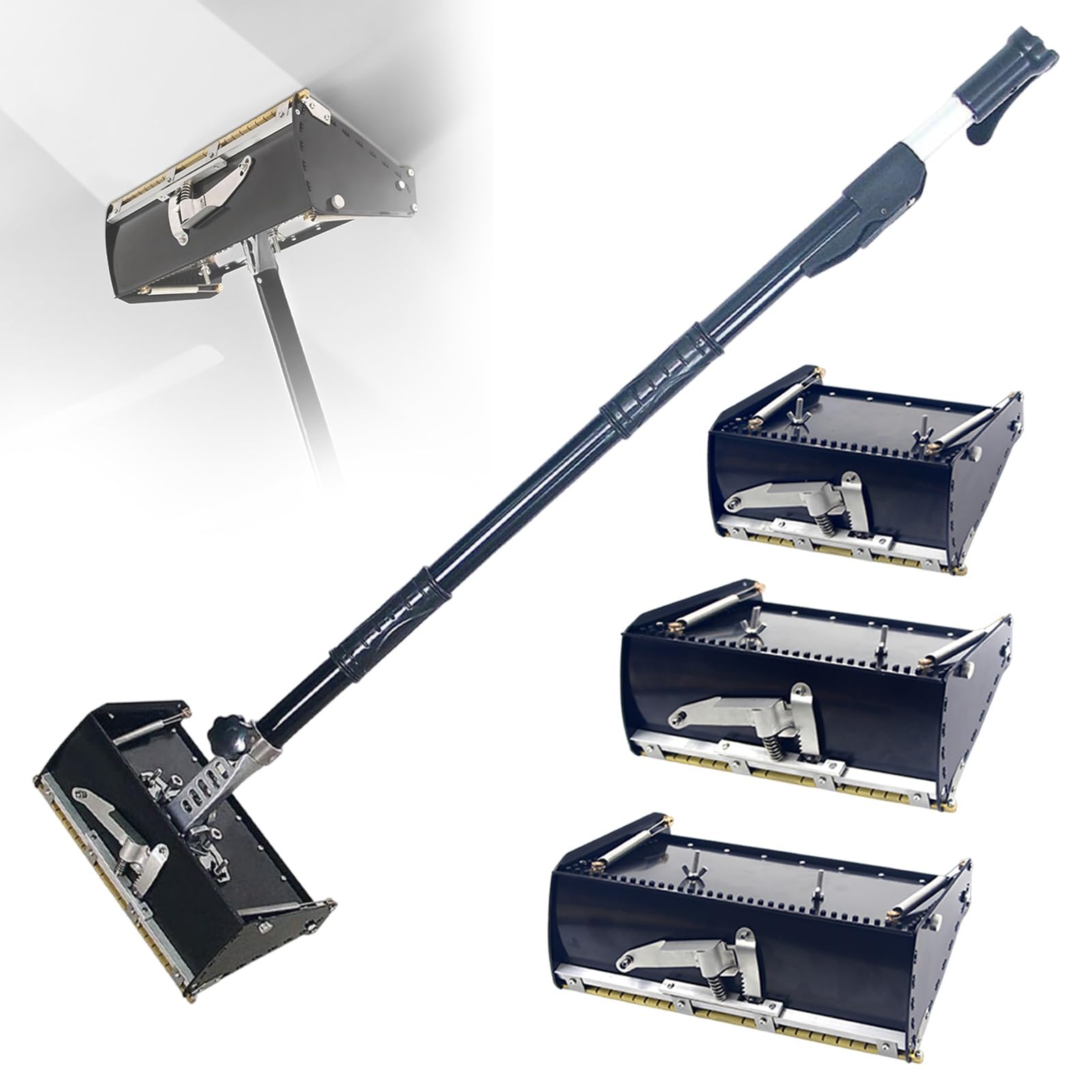 Płaskie pudełko do wykańczania płyt kartonowo-gipsowych, 20 cm, płaskie pudełko wykończeniowe z płyt kartonowo-gipsowych, narzędzie do płyt kartonowo-gipsowych, aluminiowe pudełko