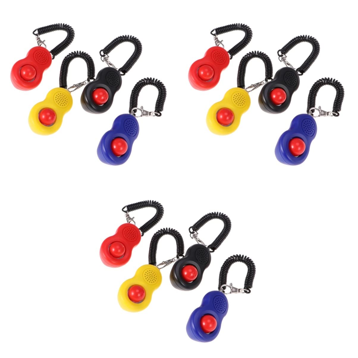 POPETPOP 12pièces Clicker Entraînement pour Animaux De Compagnie Ensemble Professionnel avec Dragonne Élastique pour Chiens Et Design Ergonomique pour Entraînement