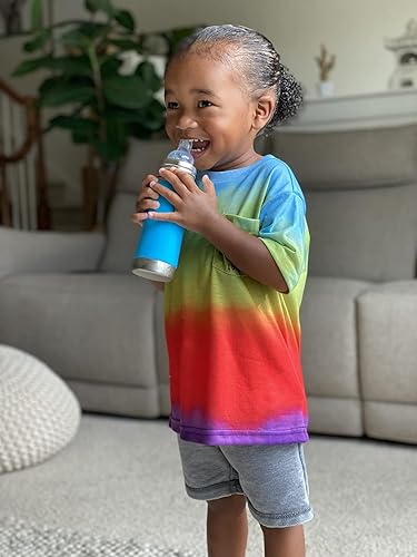 Miniatura 8 de Pura Kiki - Botella de acero inoxidable de 11 onzas  11.0 fl oz con manga, sin plástico, certificado MadeSafe, boquilla de silicona de grado médico