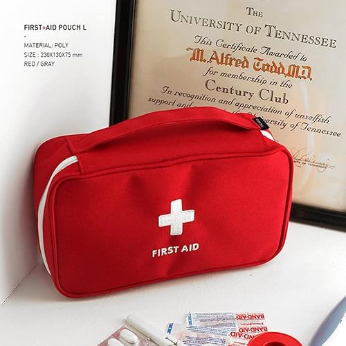 Miniatura 4 de Bolsa de primeros auxilios portátil para la familia, bolsa grande de almacenamiento de medicamentos, caja organizadora médica de emergencia,
