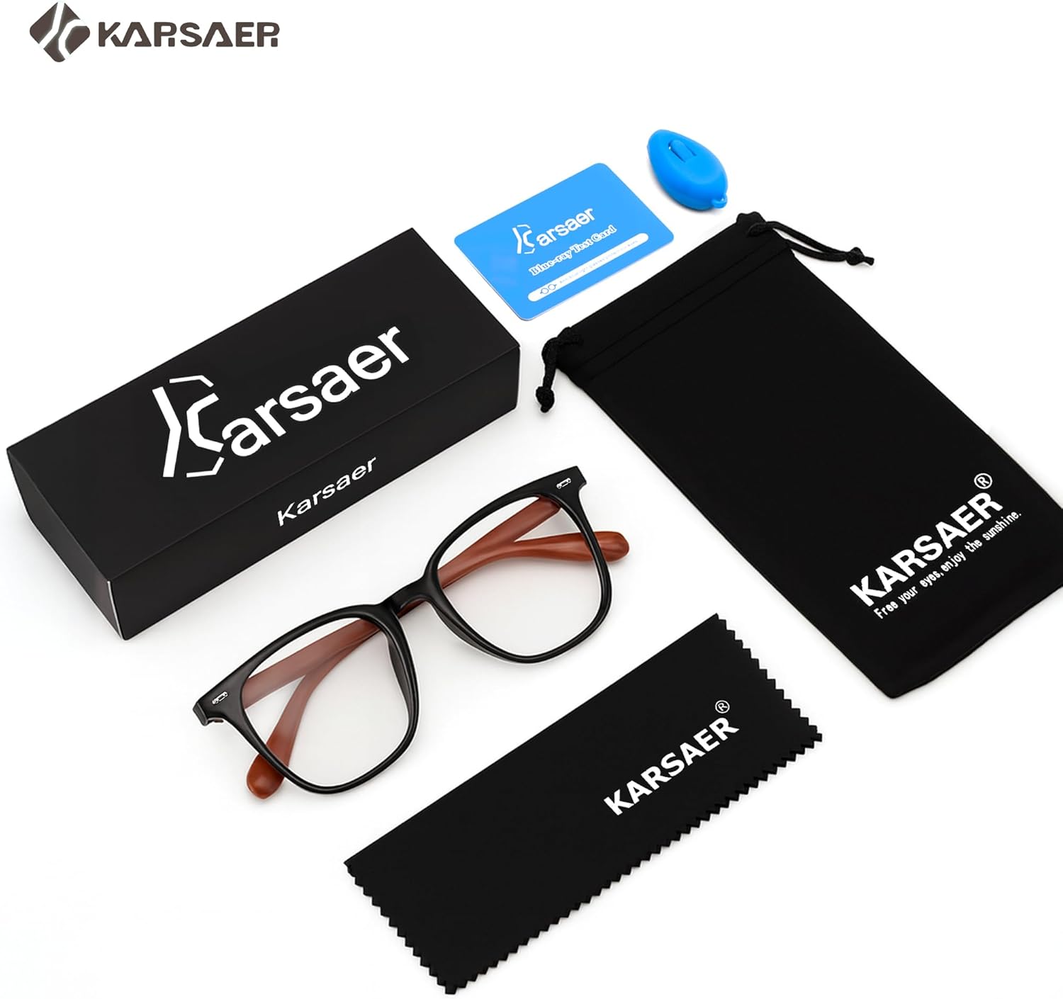 Karsaer 2 Pcs Photochromic Sunglasses Day Night Use Blue Light Blocking Computer Glasses for Men Women with Wooden Temples - Image 7