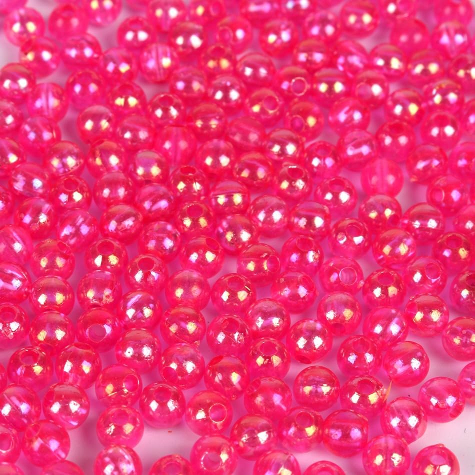 500 piezas cuentas de pesca universales 5 colores 5mm miniatura 5