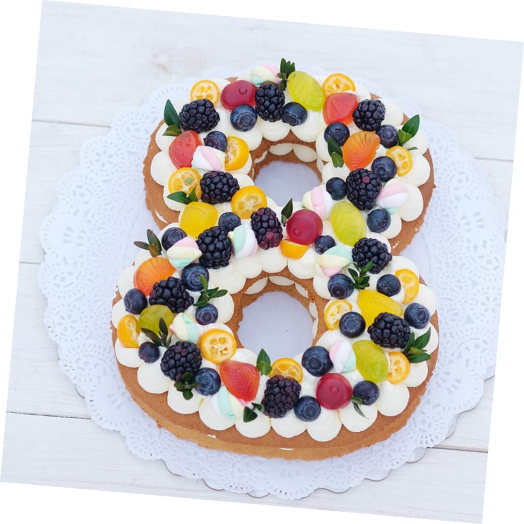 LABRIMP 37pcs Baking Mold Letters Numbers Cake Templates Non-Toxic Material Easy Storage