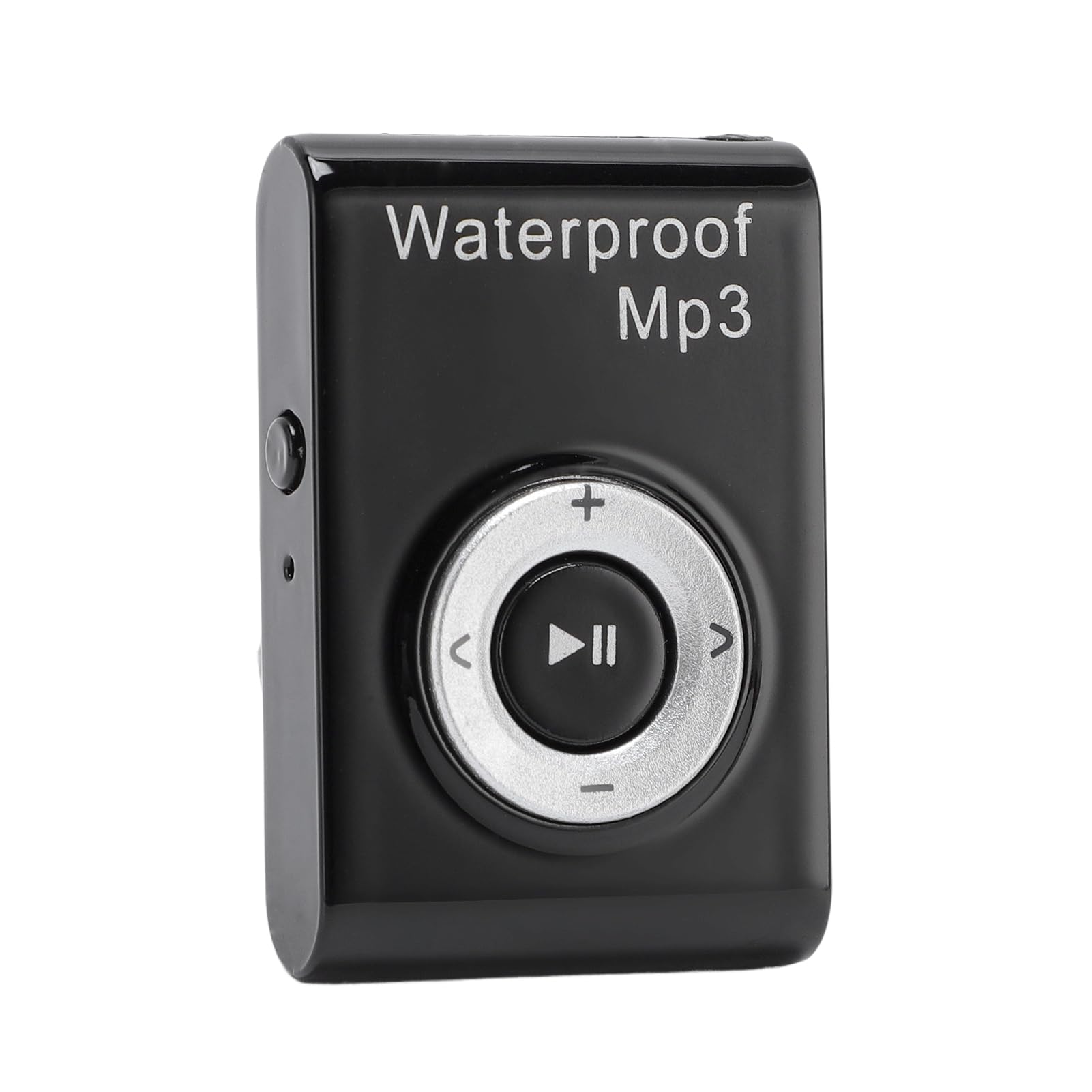 IPX8 Waterproof Mp3 Player, Lettore Musicale con Clip Posteriore, Memoria da 8 GB, Mp3 Subacqueo con Cuffia per Navigare, Sport Acquatici, Corsa (BLACK)