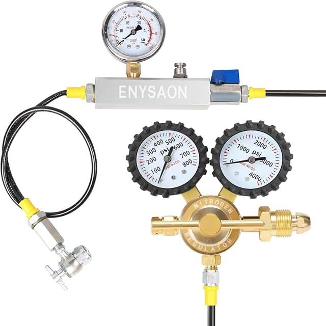 ENYSAON Nitrogen Shock Fill Kit with 700Psi Gauge