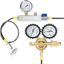 Nitrogen Shock Fill Kit with 700Psi Nitrogen Gauge and Schrader Valve Nitrogen Regulator Shock Fill No Loss Chuck Tool for ATV, ATC, UTV, Off-Road Bike, Dirt Bike