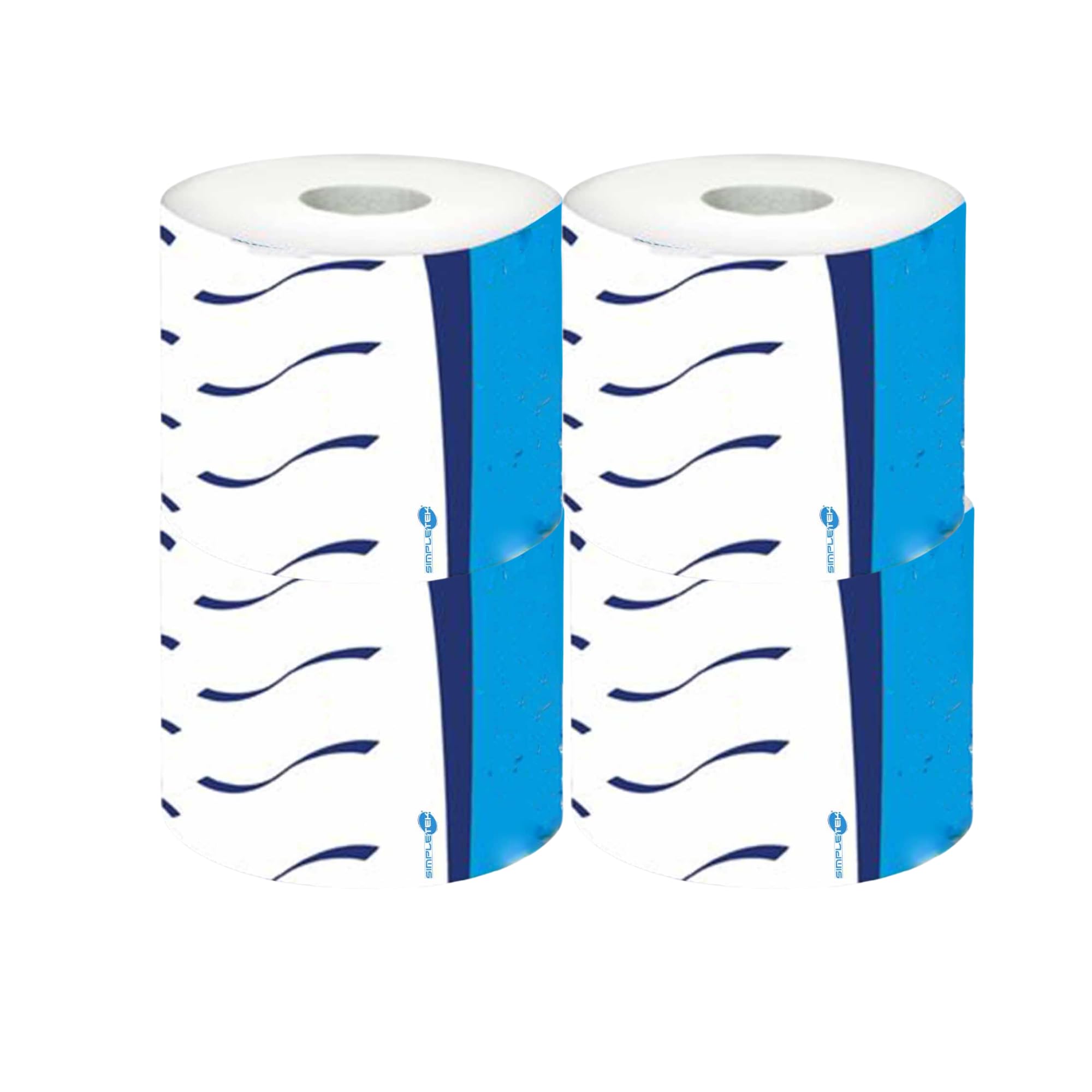 SIMPLETEK - Carta igienica professionale e Goffrata | 2 Veli Pura di Cellulosa | Morbida - Ecolabel | Confezione da 24 Rotoli