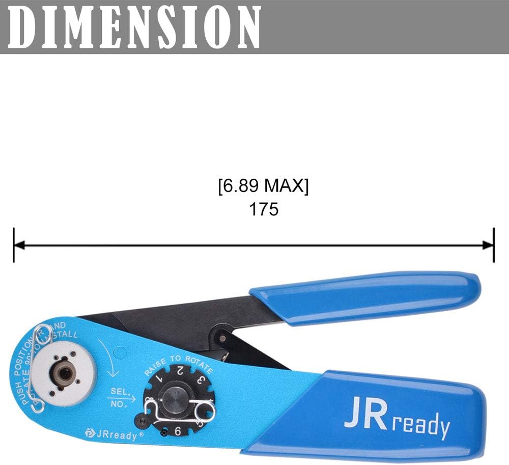 Blасk Frіdау - 70% оƒƒ JRready ST2060 M22520 2 01 Indent Crimper Kit YJQ W1A 615717 Aviation Crimp Tool and 7 Positioner and G125 Gauge for Solid Barrel Contact of Miniature Connector in Electronic Systems 20 32awg