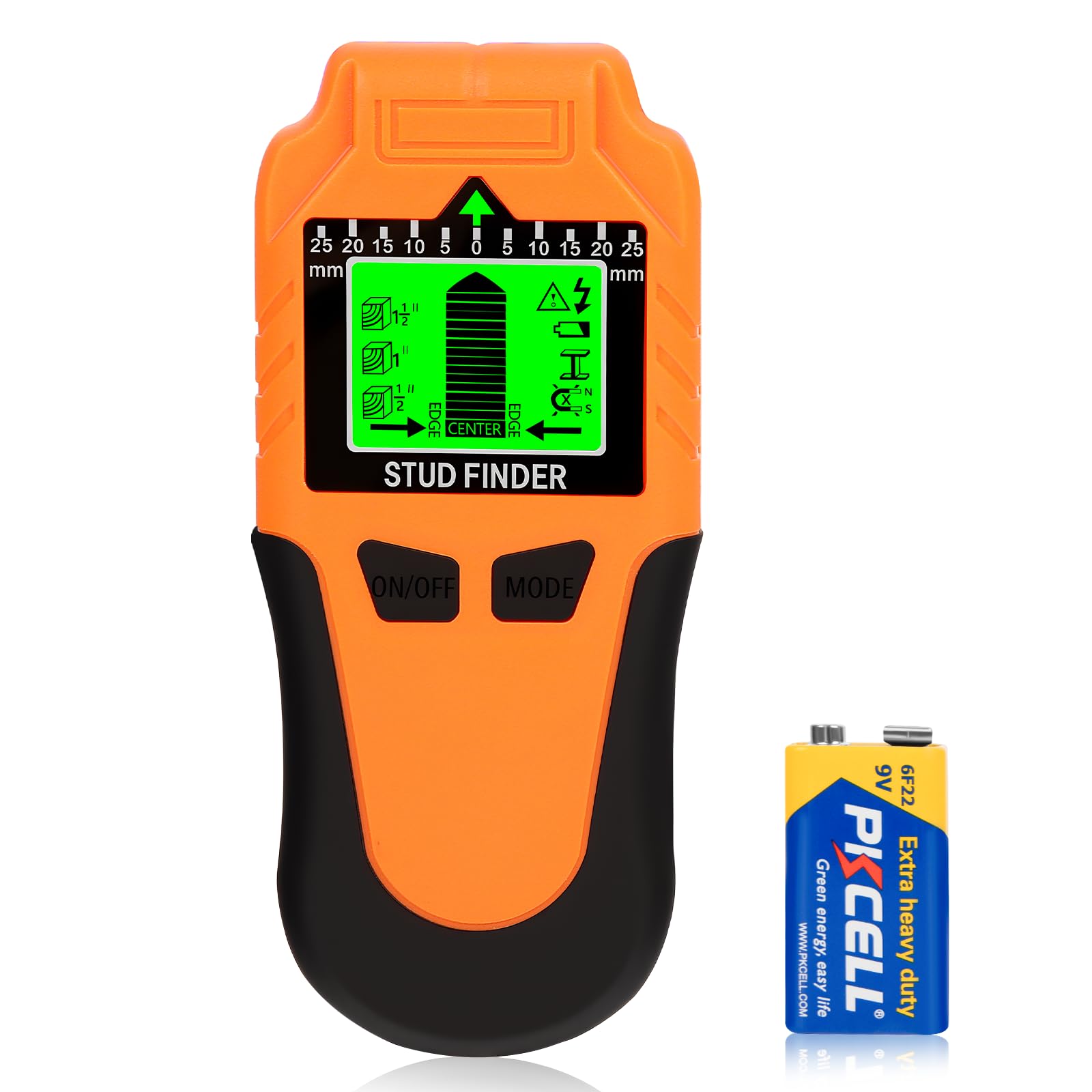 Stud Finder Wall Scanner 6 in 1 – Upgraded Stud Detector with LCD Display & Audio Alarm