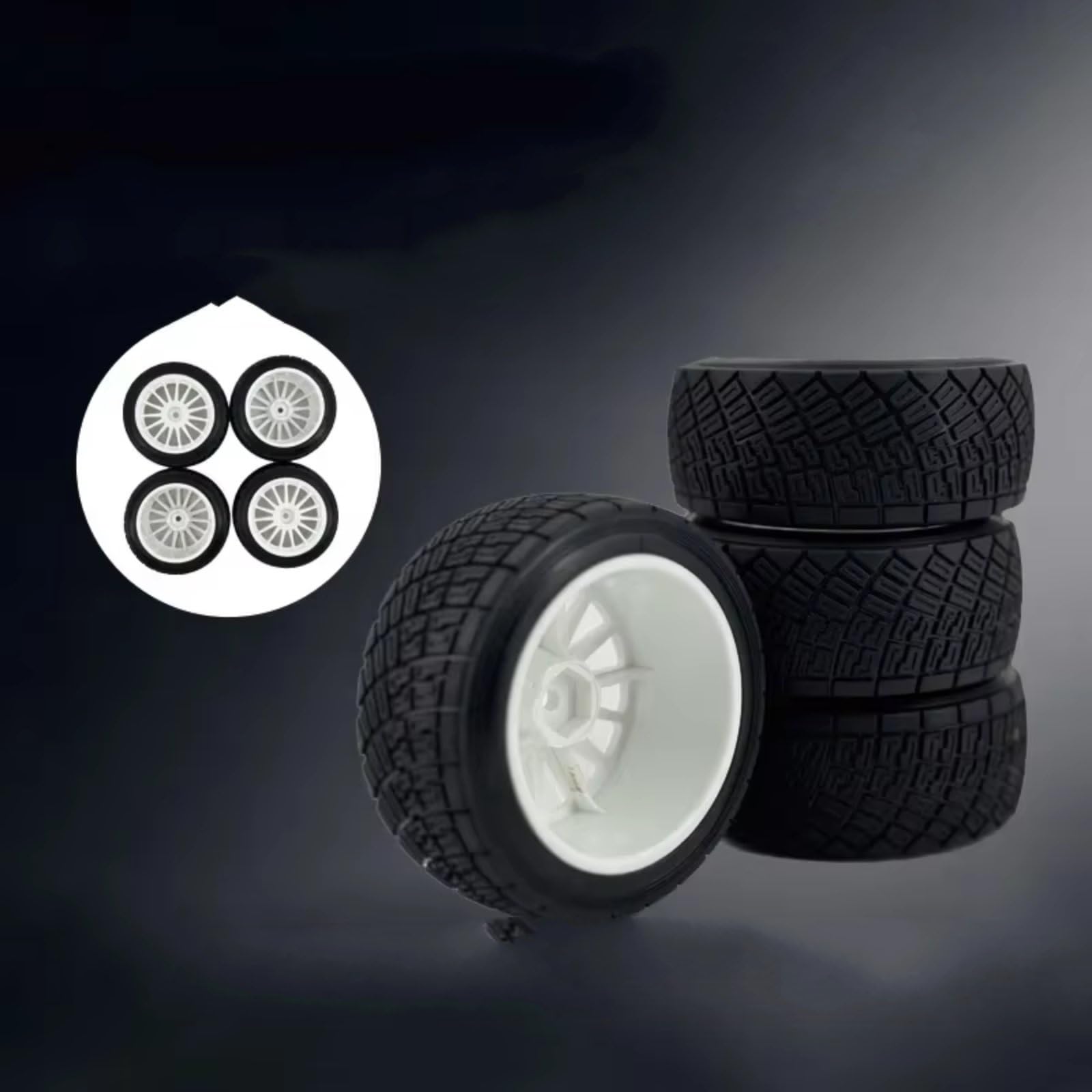 Accessorio Auto RC Compatibile Con MJX 1/16 16207 16208 H16 14209 14210 Per Hyper Go 1/14 Ricambi E Accessori Per Auto Da Camion RC, Ruote Fuoristrada(White)