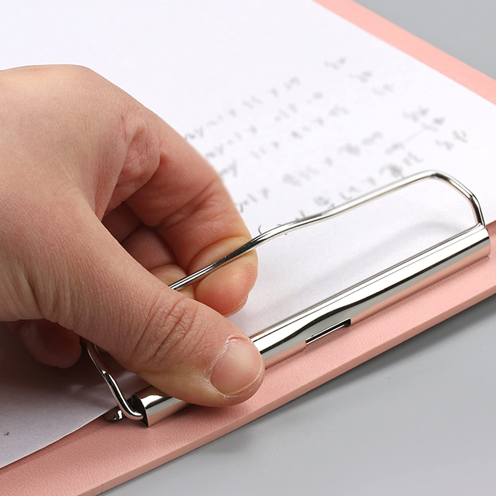 Deski zaciskowe A4 i rozmiar litery z metalowym klipsem skórzanym oparcie segregatora spotkania, spotkanie spotkania, pudełko wielobarwne Binder-10 opakowań na dokumenty (kolor: niebieski)